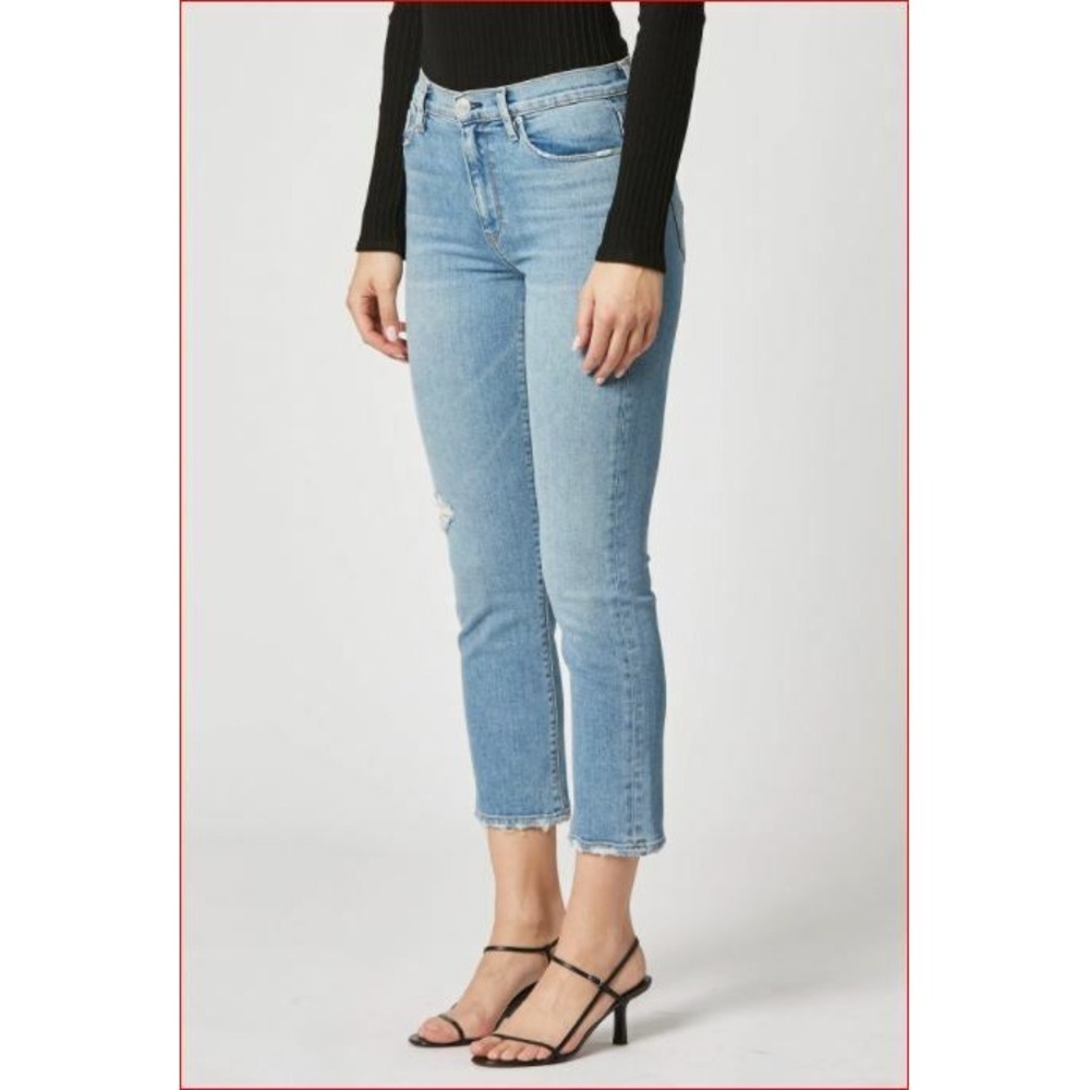 Hudson women jeans Barbara high waist crop WHC298DDA LSON blue sz W25 $195